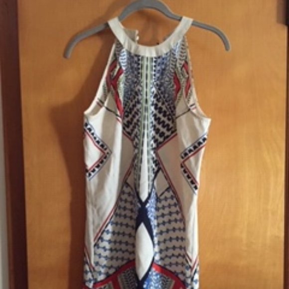 Venus XS Off White multi-color printed dress - Picture 1 of 5